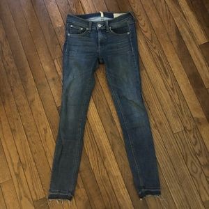 Rag & Bone ankle skinny jeans clean lily dale